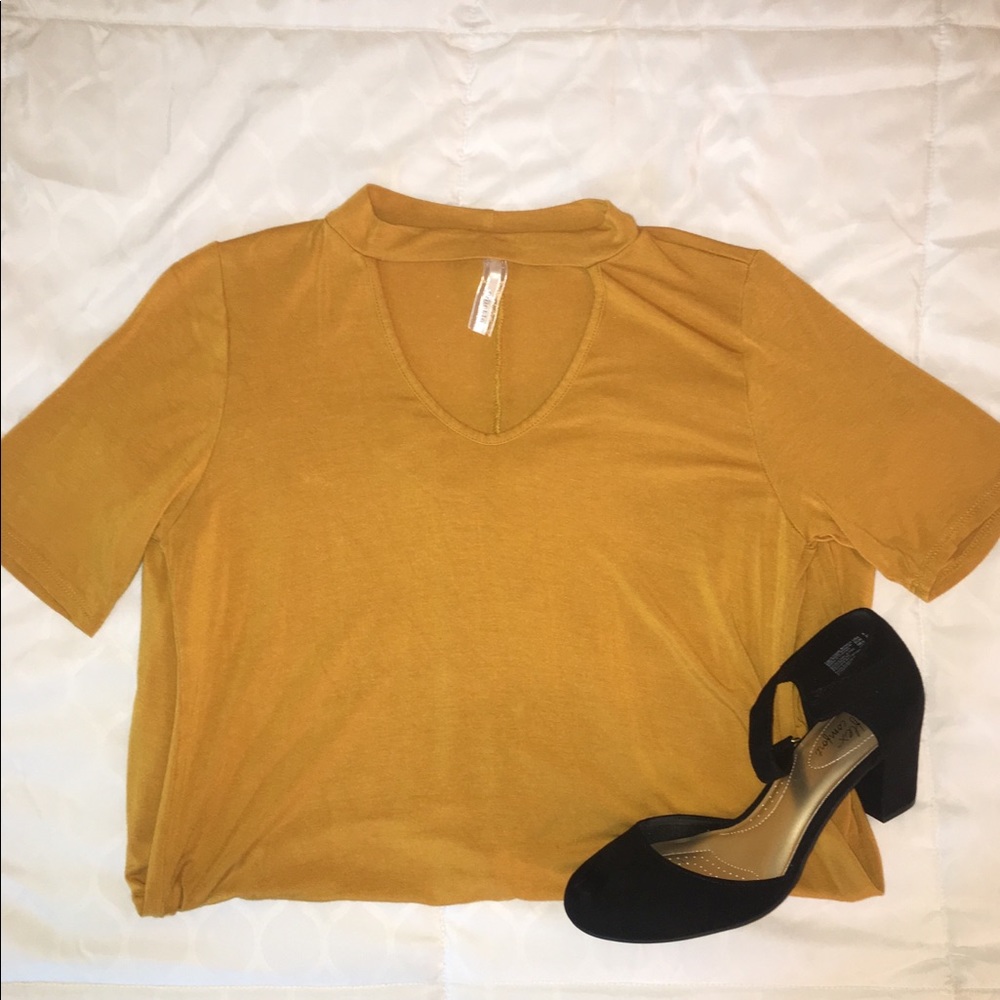 Mustard colored dress